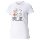 Graphic Tee Summer Streetwear Puma White