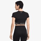 Nike Pro Womens Dri-FIT Short-Sleeve Cropped Graphic Top