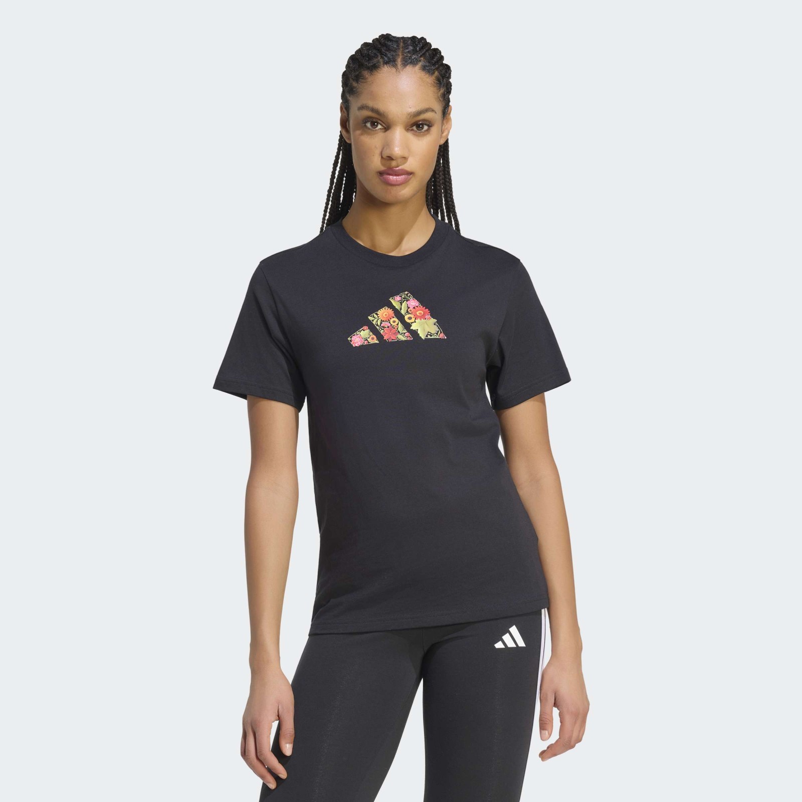 adidas FLORAL T BLACK M