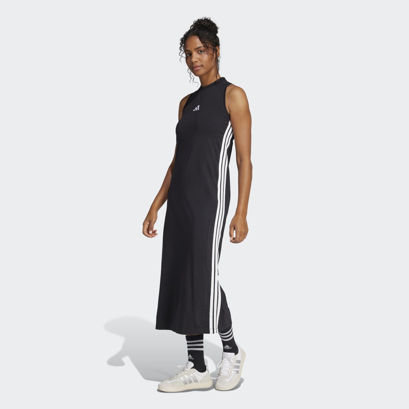 adidas Essentials 3-Stripes Long Racerback Dress S (obrázek 3)