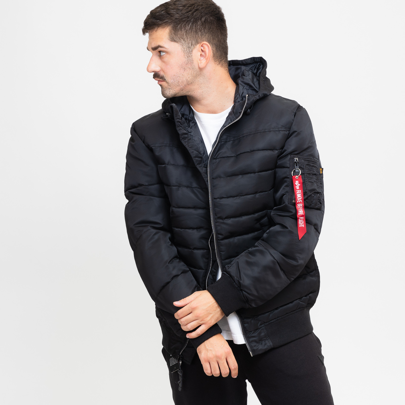 Levně Alpha Industries Hooded Puffer FN M