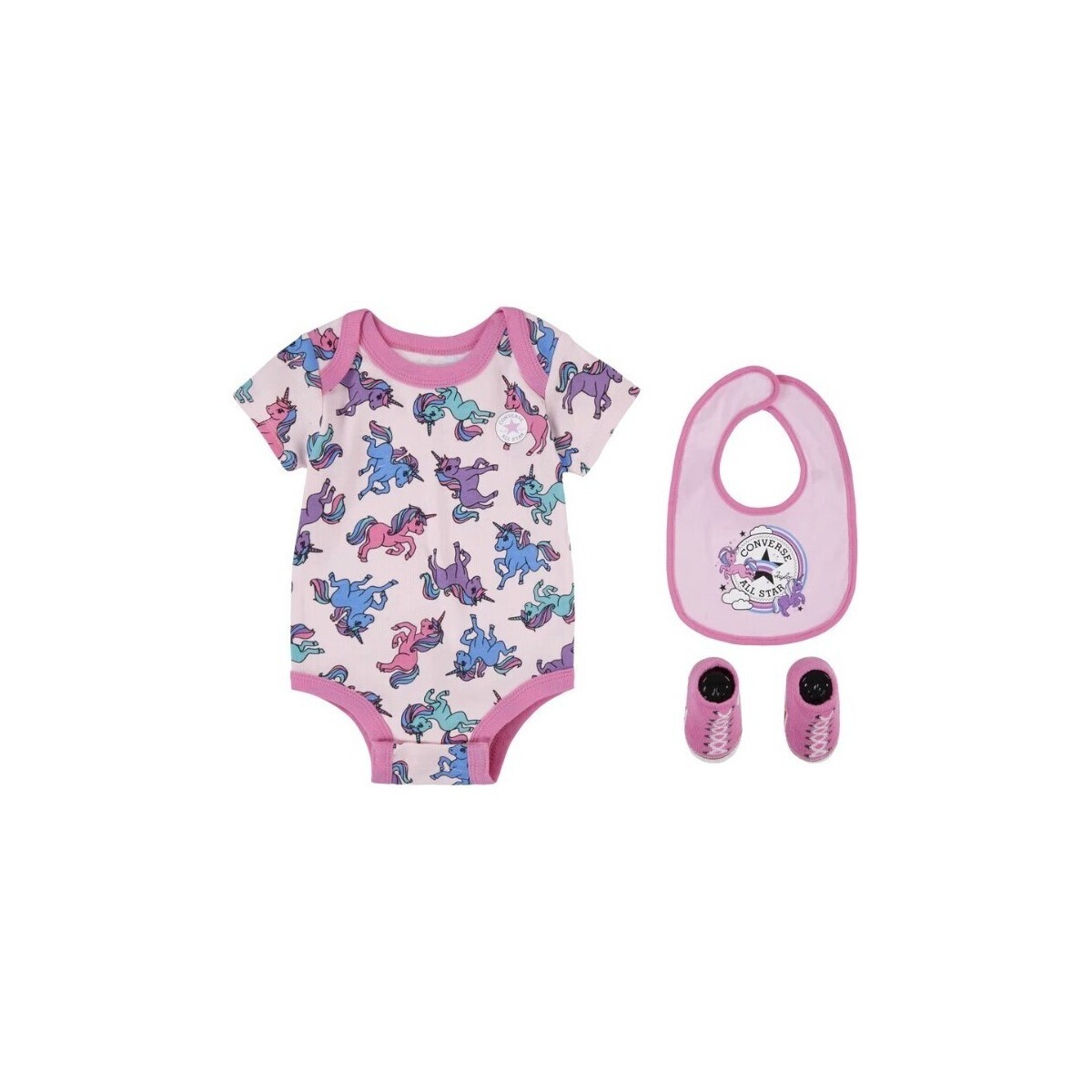 Levně Converse converse aop bodysuit, bib, bootie 3pc set 0-6m