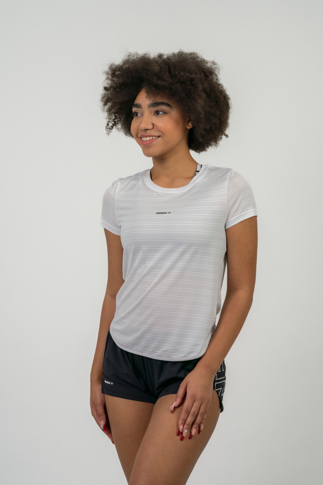 Levně FIT Activewear T-shirt “Airy” with Reflective Logo M