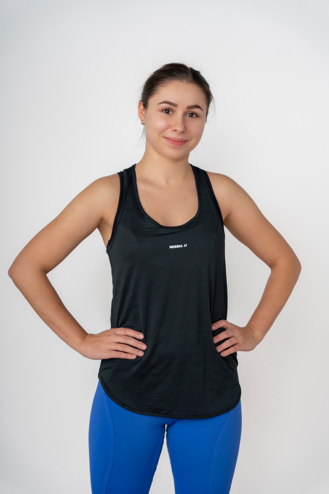 Levně FIT Activewear Tank Top “Airy” with Reflective Logo L
