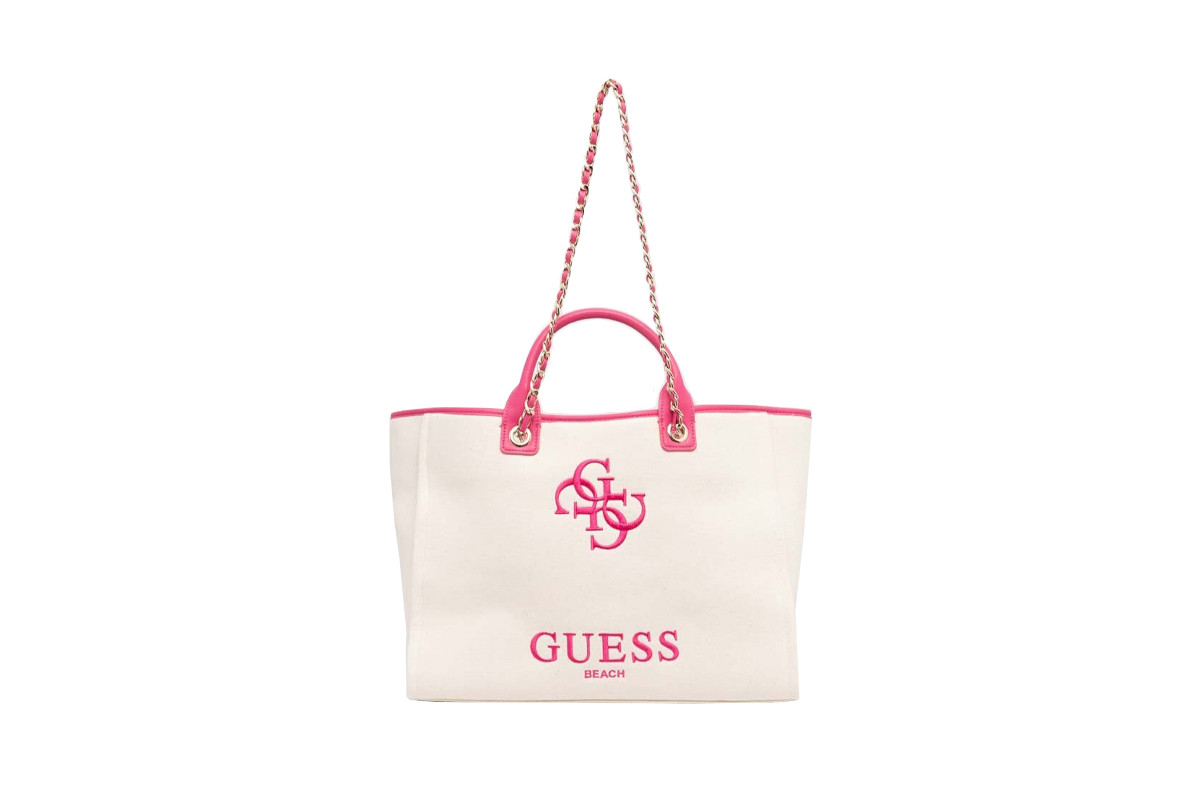 Guess canvas solid bag one