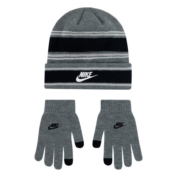 Levně Nike multi stripe beanie set o/s