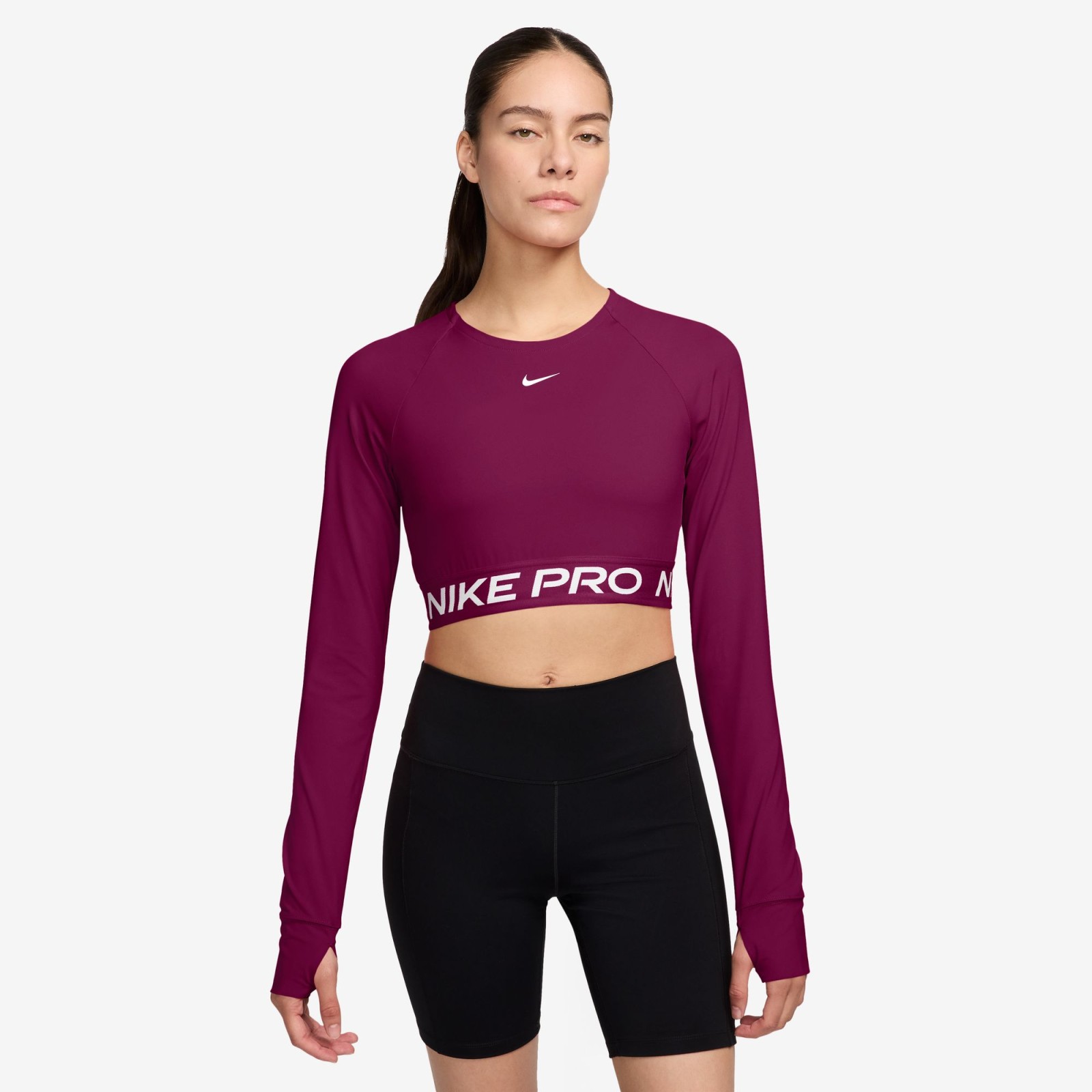 Nike Pro Dri-FIT Cropped Long-Sleeve Top M