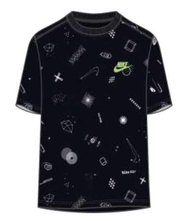 Levně Nike symbol galaxy ss tee 104-110 cm