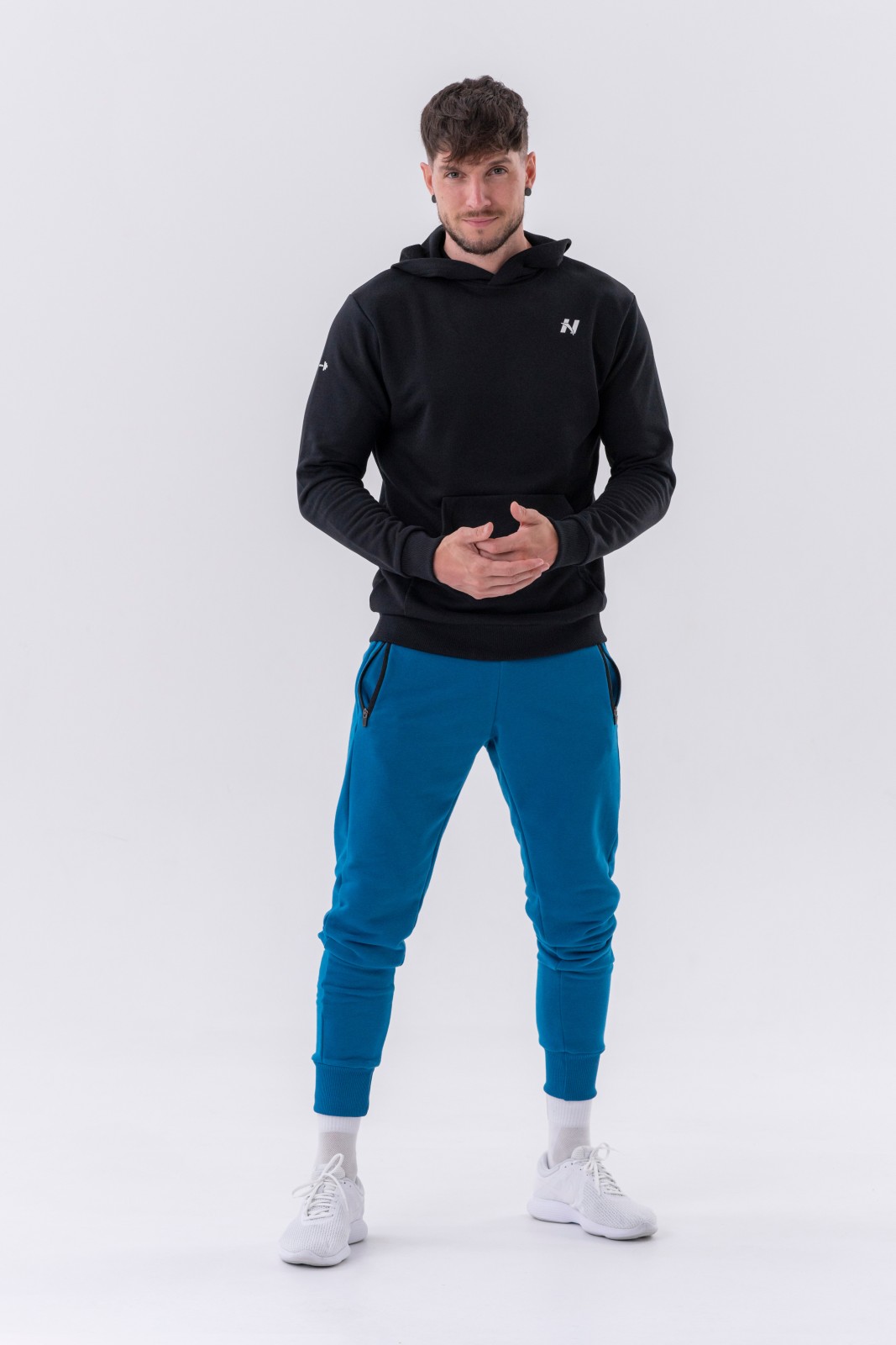Levně Pull-over Hoodie with a Pouch Pocket M
