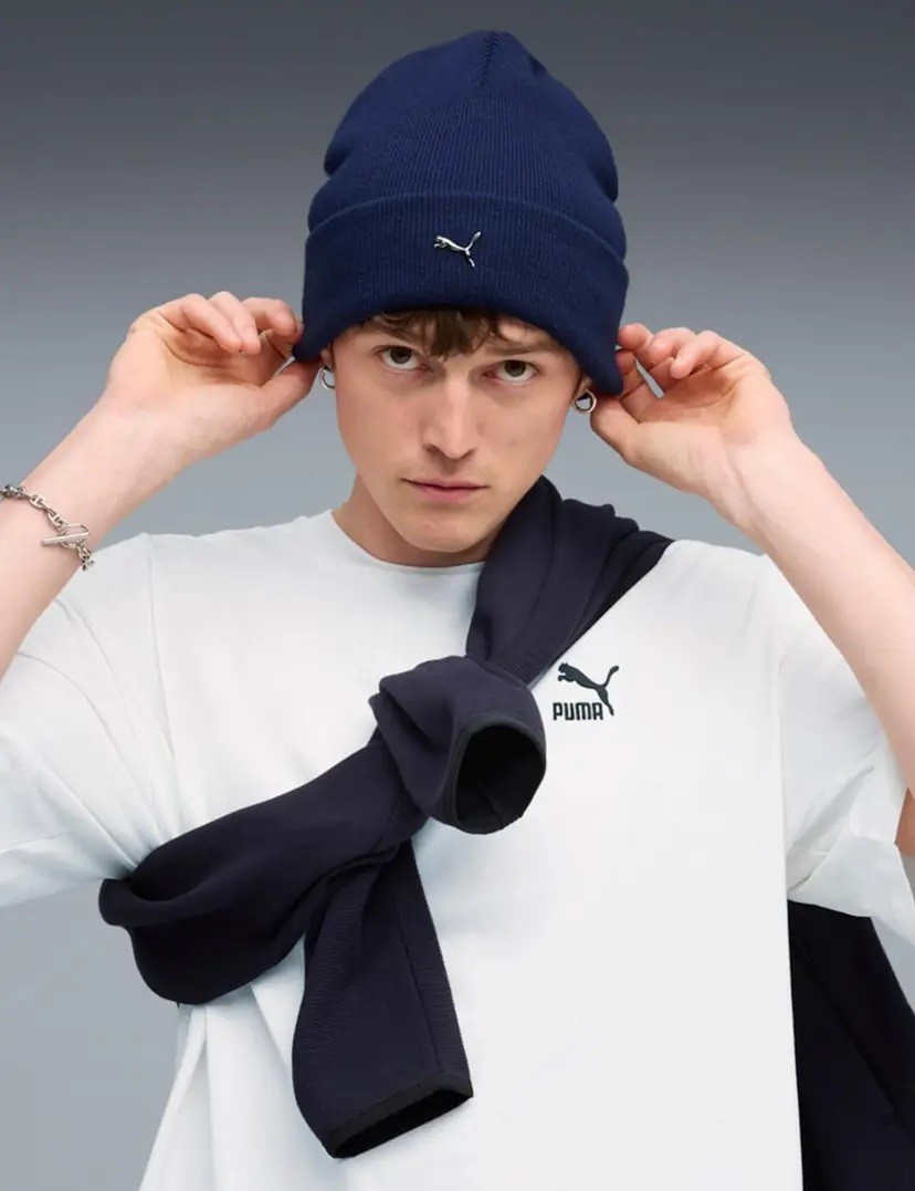 Puma Metal Puma Cat High Crown Beanie OSFA