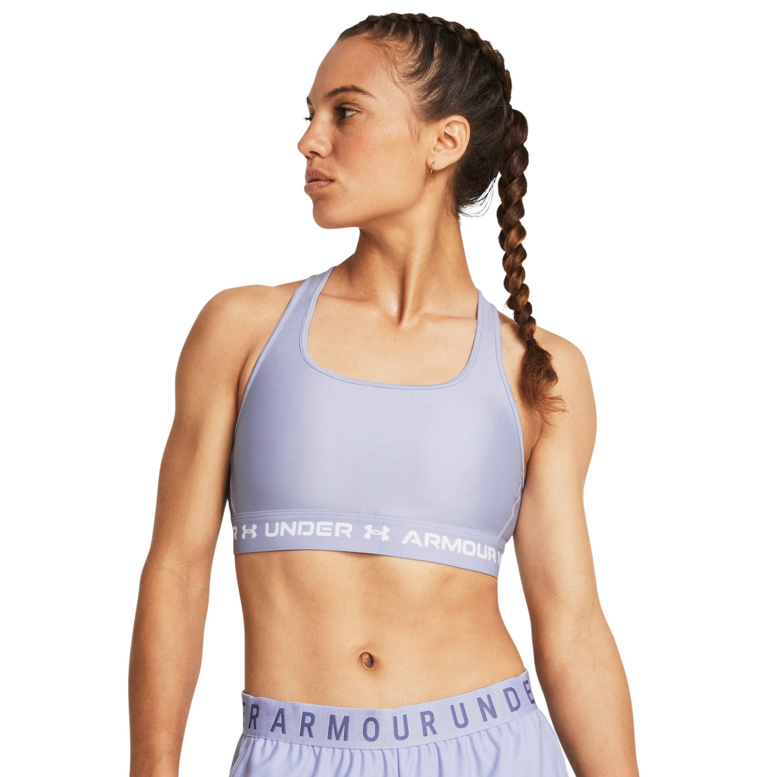 Levně UNDER ARMOUR Crossback Mid Bra-PPL L