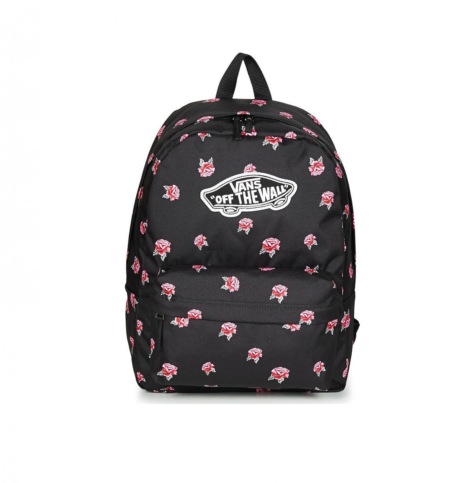 vans black rose backpack