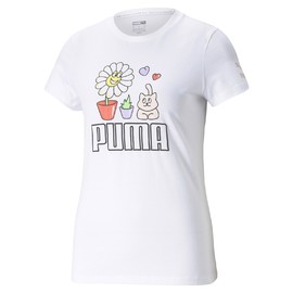 Graphic Tee Summer Streetwear Puma White | 532552-02 | Bílá | XS