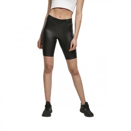 Urban Classics Ladies Imitation Leather Cycle Shorts | TB4078-00007 | Černá | XS