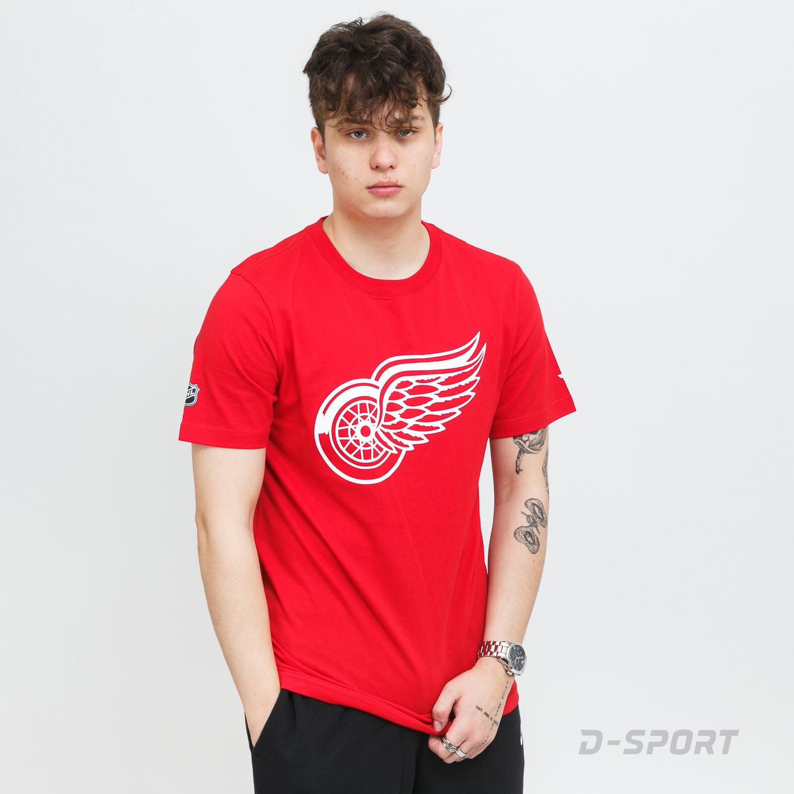 Fanatics Mid Essentials Crest T-Shirt Detroit Red Wings