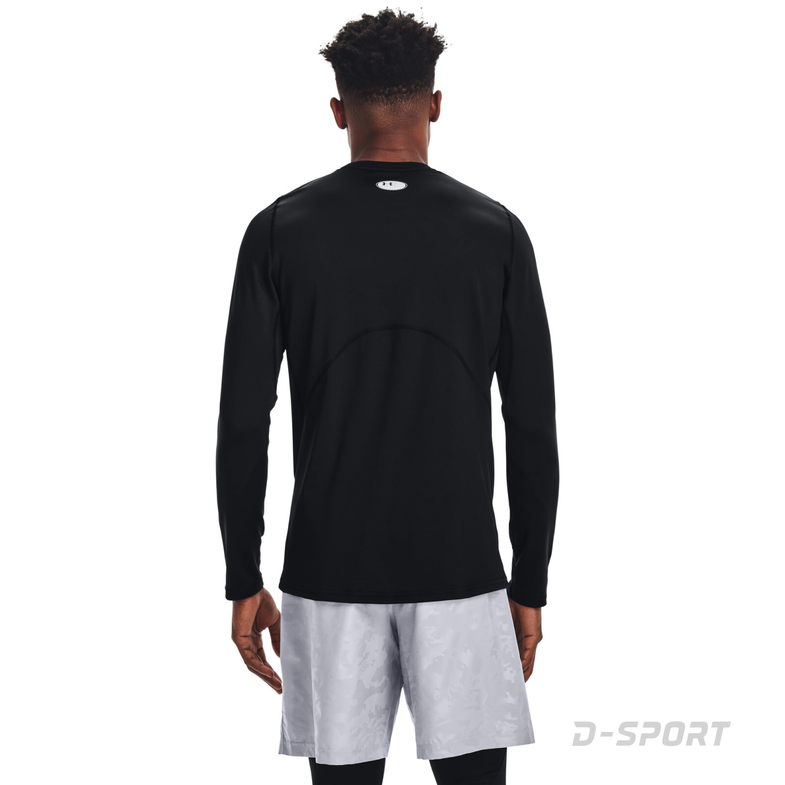 UA CG Armour Fitted Crew-BLK