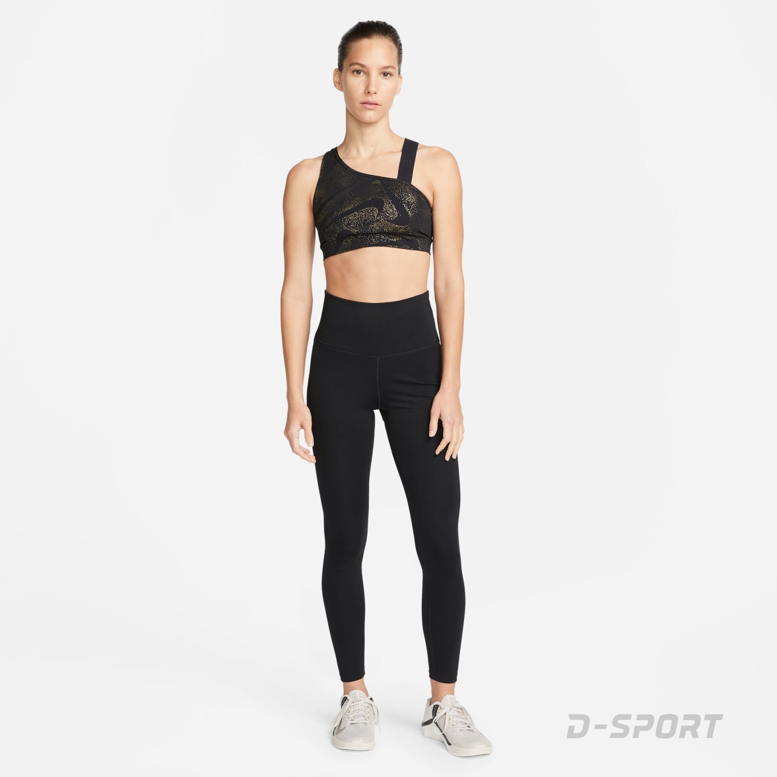 Nike Swoosh-Women's Medium-Support Asymmetrical Non-Padded Sports Bra