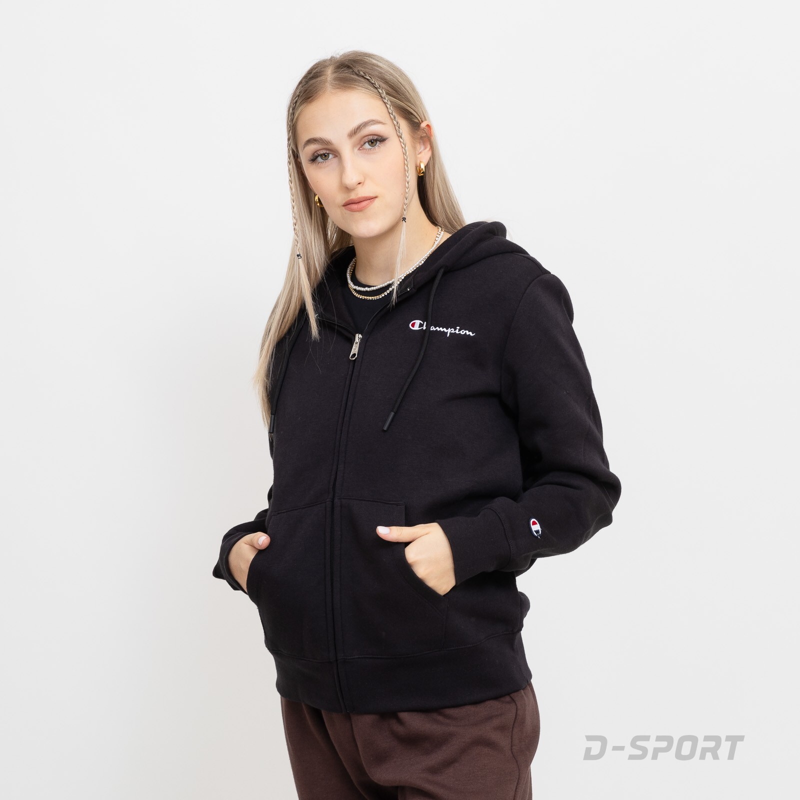 Champion Sweatshirt Zip D-Sport Full | Hooded