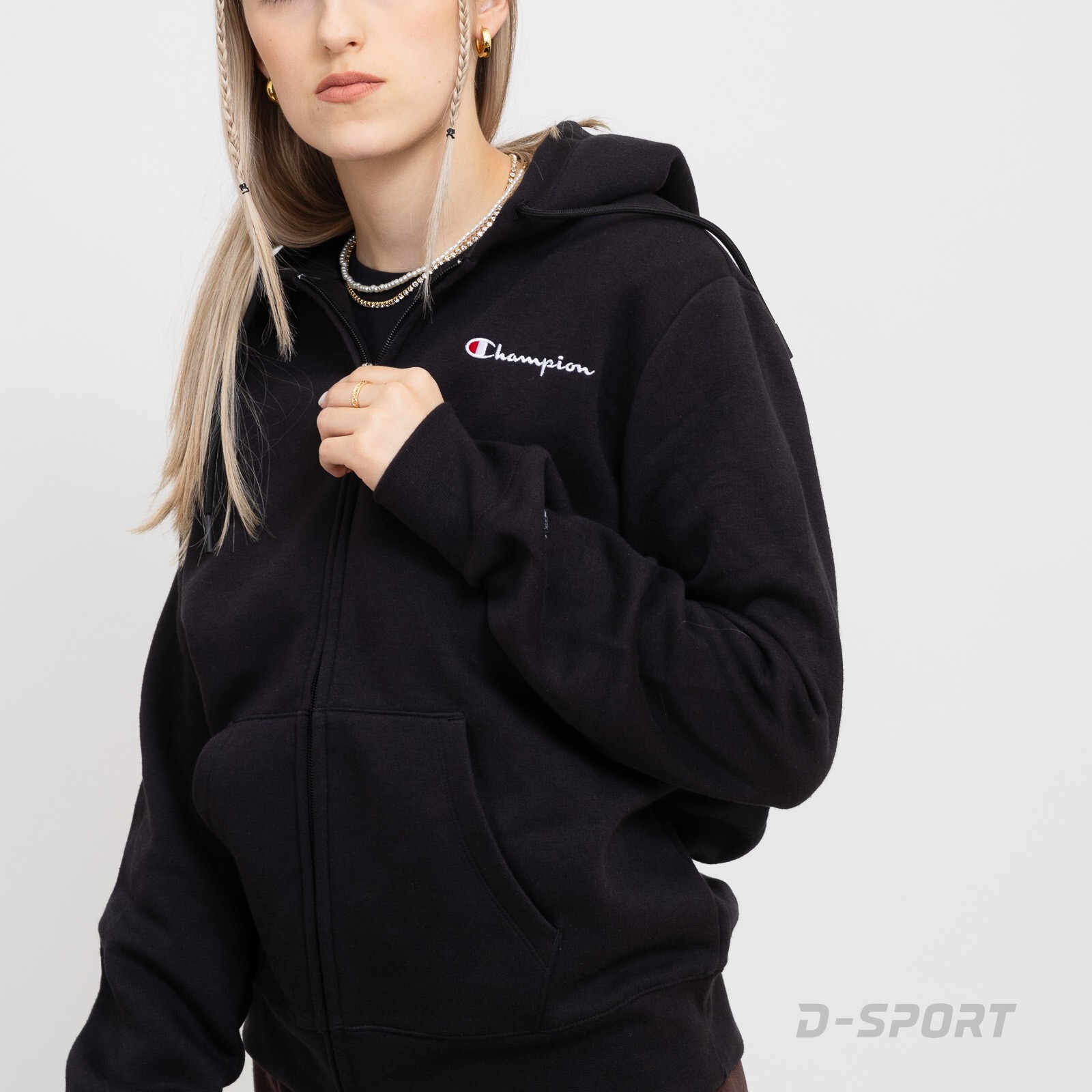 Champion Hooded Full Zip Sweatshirt | D-Sport