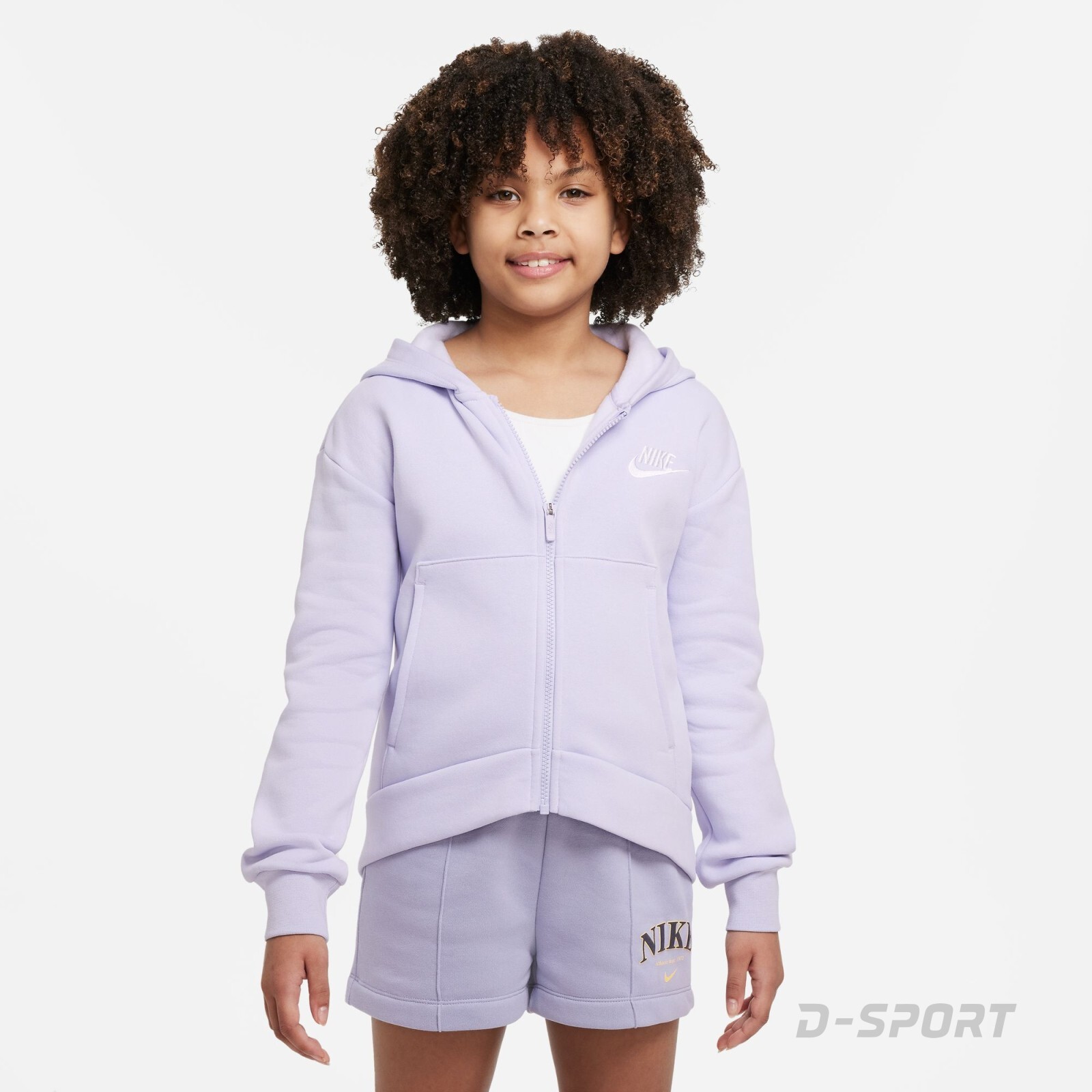 Nike Sportswear Club Fleece Big Kids (Girls) Full-Zip Hoodie