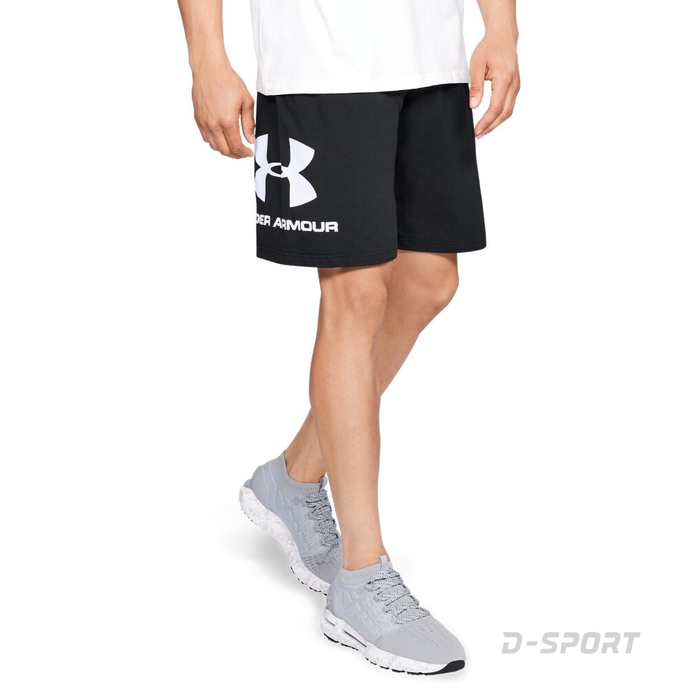 Under Armour UA Sportstyle Cotton Shorts-BLK