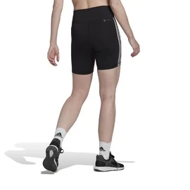 adidas Training Essentials 3-Stripes High-Waisted Short Leggings