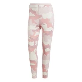 adidas Essentials 3-Stripes Camo Print 7/8 Length Leggings